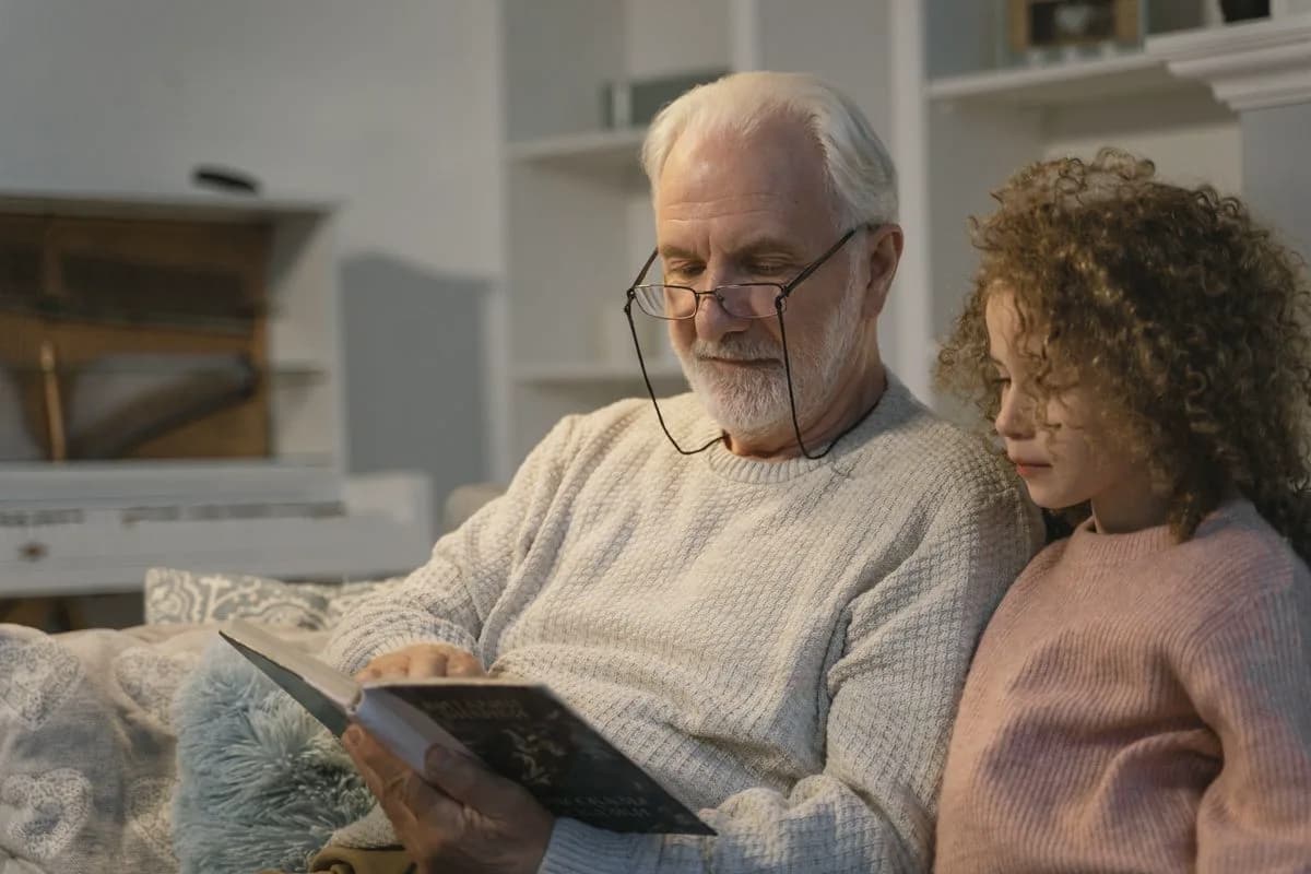 A Mary Angels caregiver with a senior at home